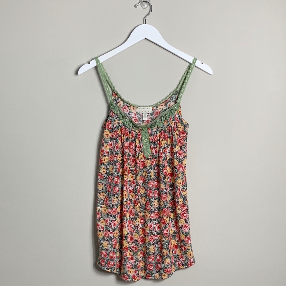Kimchi Blue Floral Frock Sage/Rose